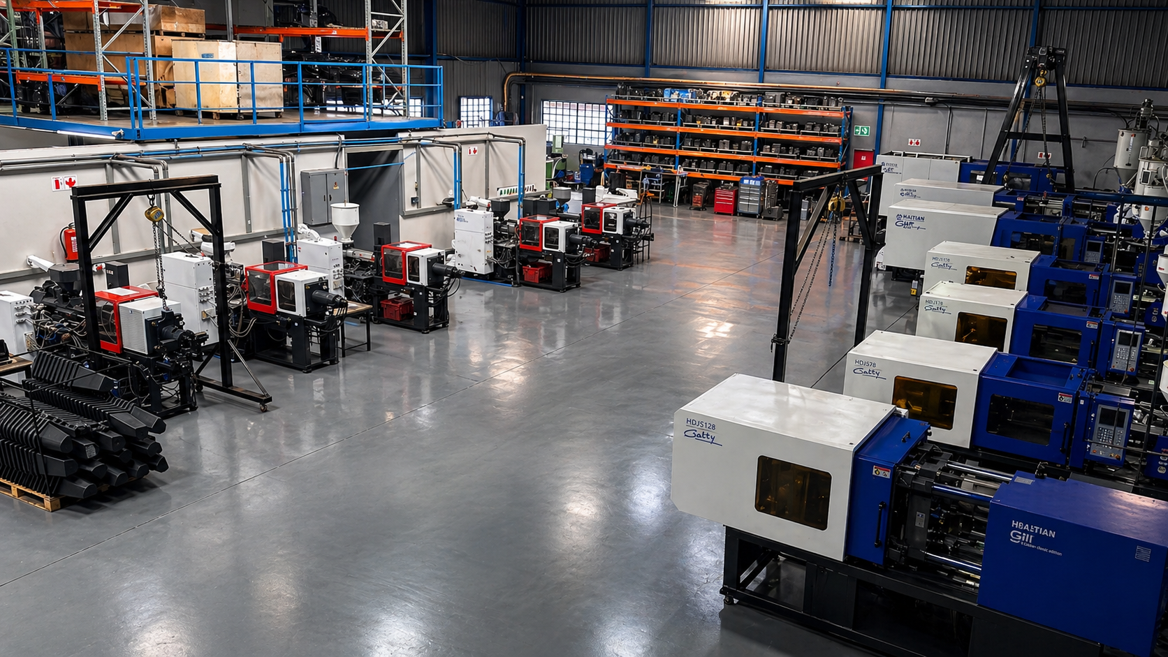 Millennium Plastics injection moulding production floor