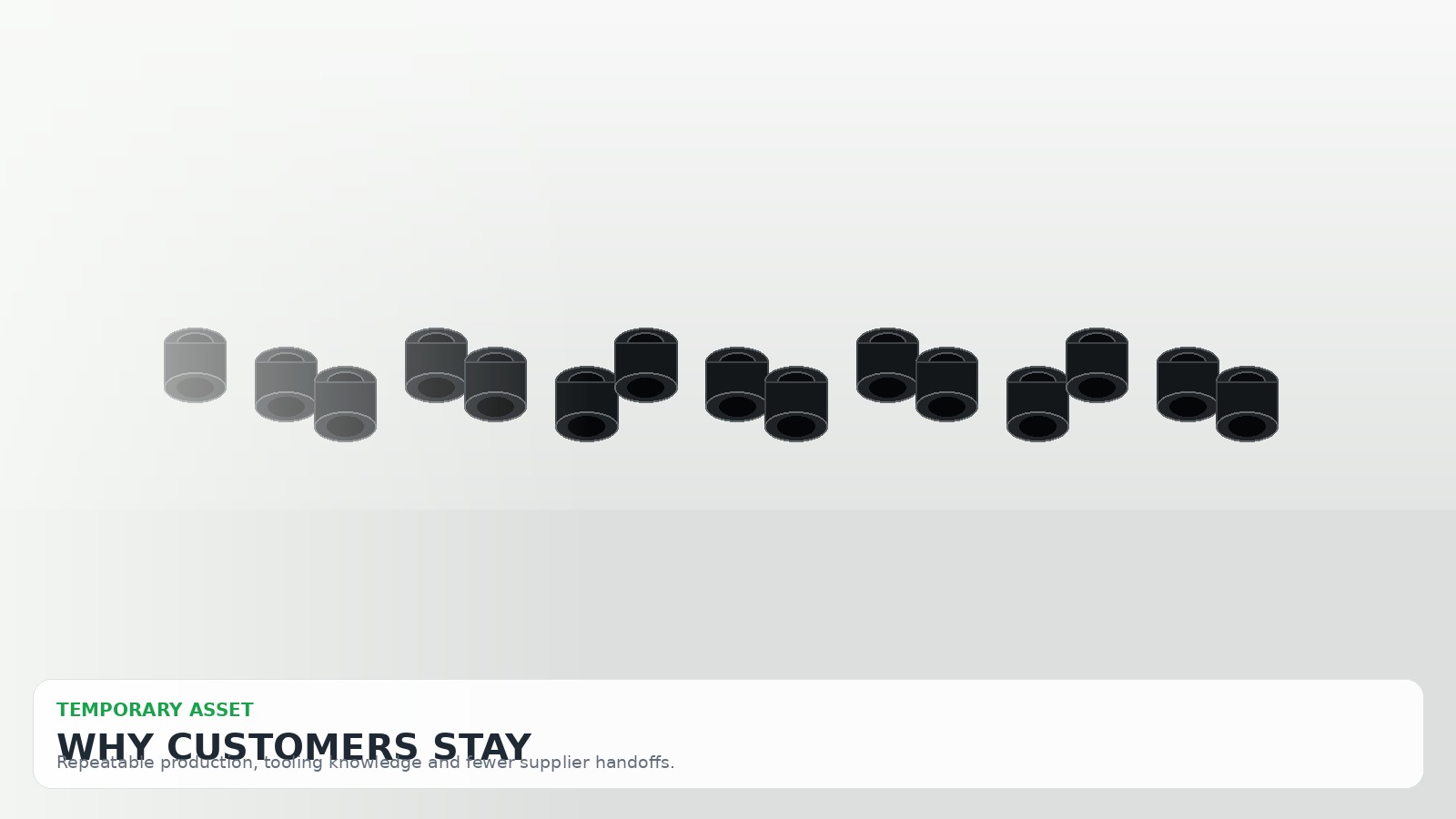 Precision moulded components